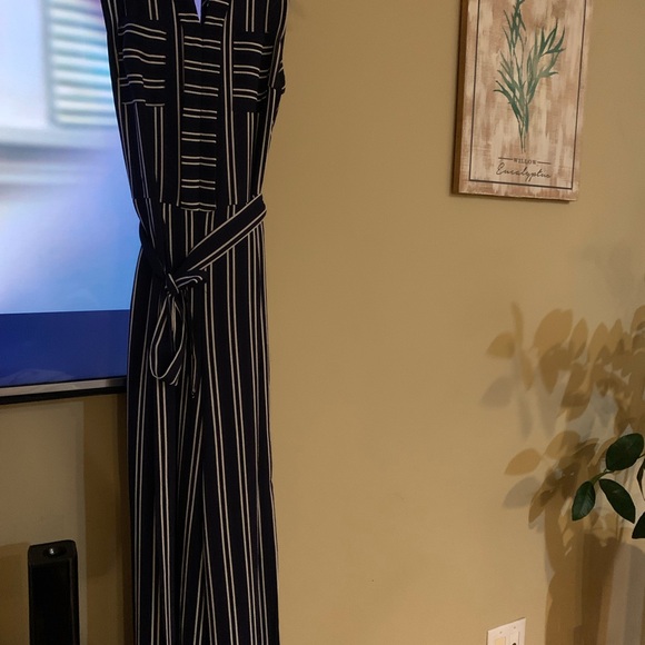 Blue & White striped Pantsuit - Picture 5 of 5